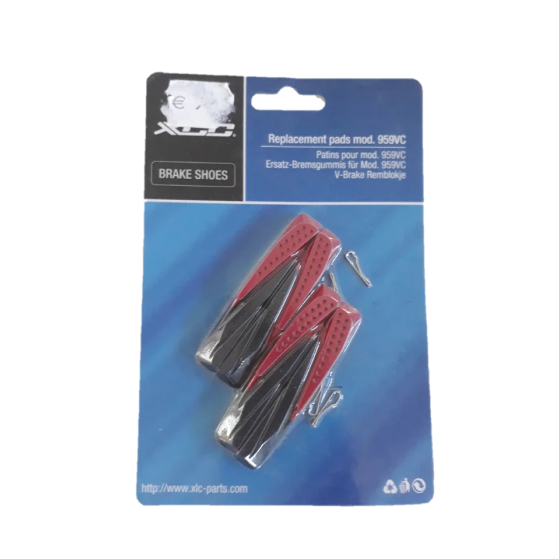 2 Cartouches Patins De Frein V-brake XLC 959VC 1 2 Cartouches Patins De Frein V-brake XLC 959VC