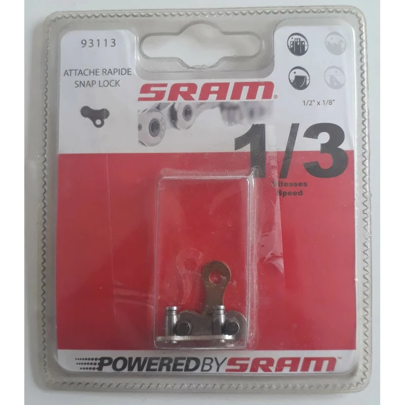 Attache Rapide De Chaine Vélo 1 à 3 Vitesses Sram 1 Attache Rapide De Chaine Vélo 1 à 3 Vitesses Sram
