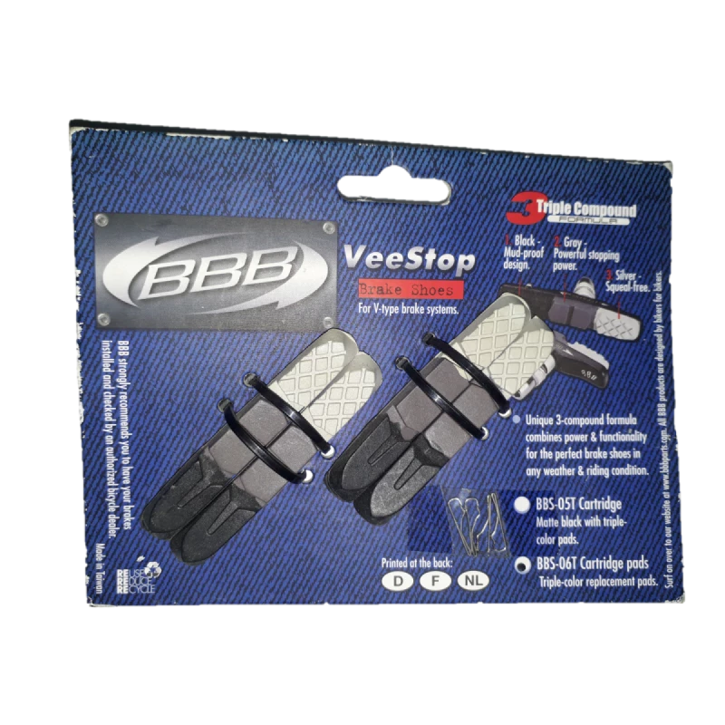BBB Veestop BBS-06T Paire De Patins Cartouches V-brake 1 BBB Veestop BBS-06T Paire De Patins Cartouches V-brake