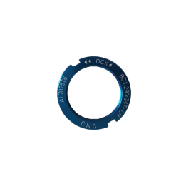 Contre écrou Pignon Fixe BC1.29"x24T CNC Alu Bleu